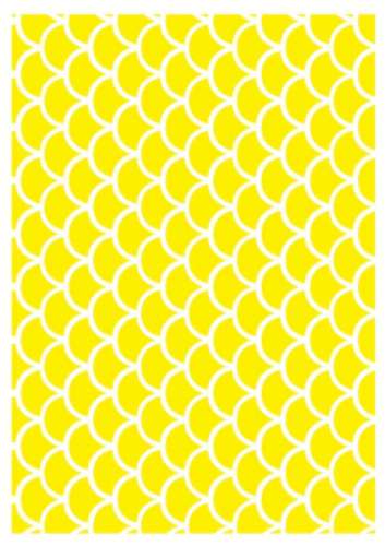 Printed Wafer Paper - Fish Scale Yellow - Click Image to Close